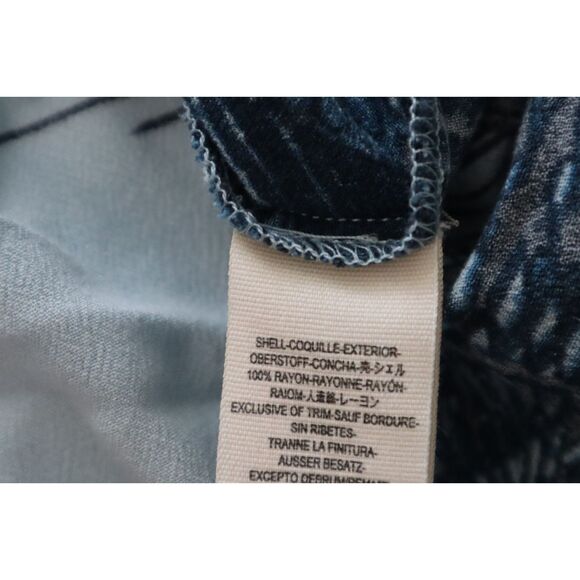 Free People OB818838 Womens Sz S Blue Combo Birds of a Feather Oversized Top - Picture 7 of 10